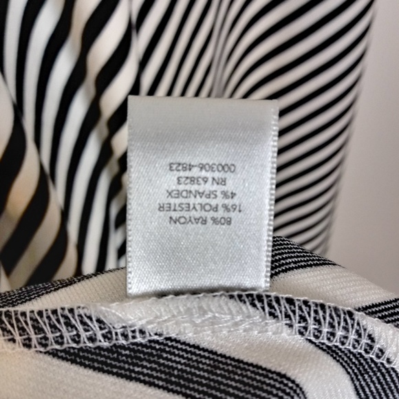 CJ Banks Ponte Knit Striped Skirt- NWT - Picture 4 of 6